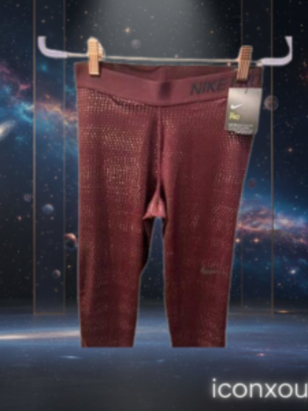 Nike Pro Dri-FIT Gold Foil Dot Training Leggings